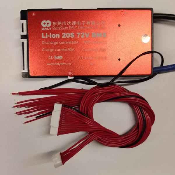 Daly bms 20S60A with wiring and ntc
